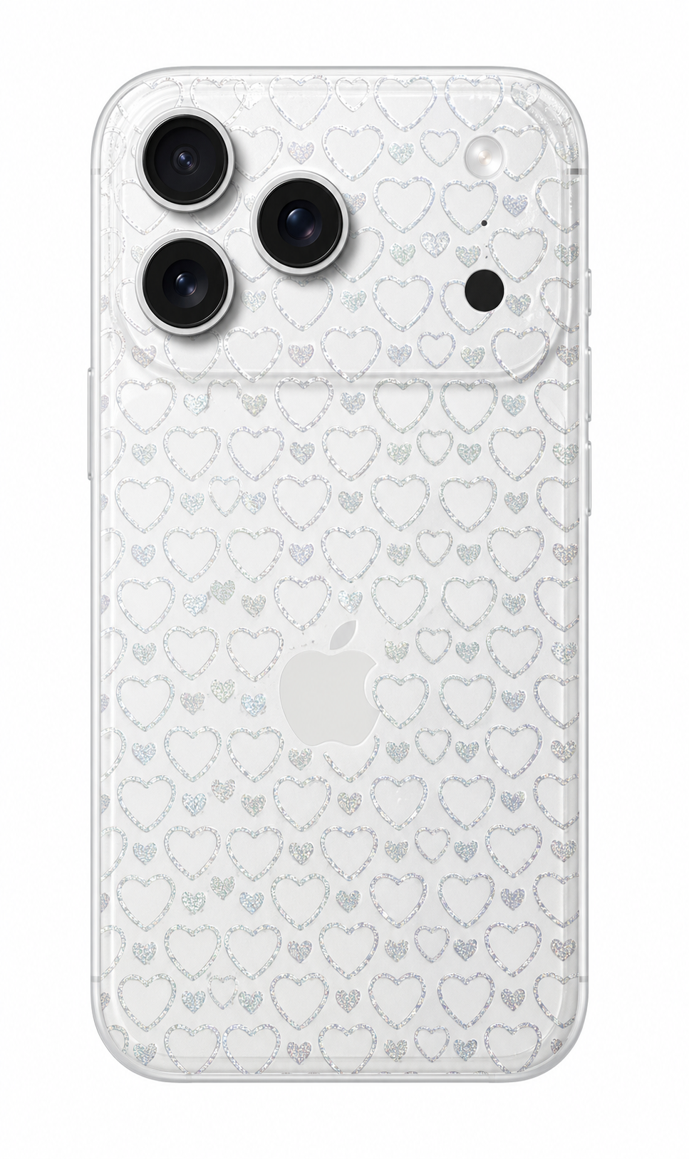 Pellicola back hearts glitter