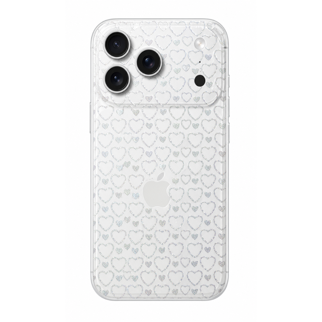 Pellicola back hearts glitter